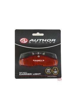 Author Rear Bicycle Light Caddy 3 (on carrier)
