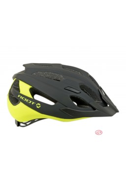 Kask rowerowy AUTHOR ROOT X0 czarno-żółty fluo 52-57 cm