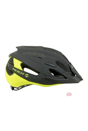 Kask rowerowy AUTHOR ROOT X0 czarno-żółty fluo 52-57 cm