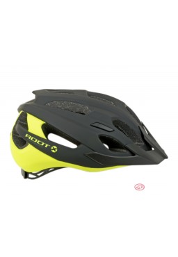 AUTHOR ROOT X0 bicycle helmet, Black Yellow Neon, 57-62 cm