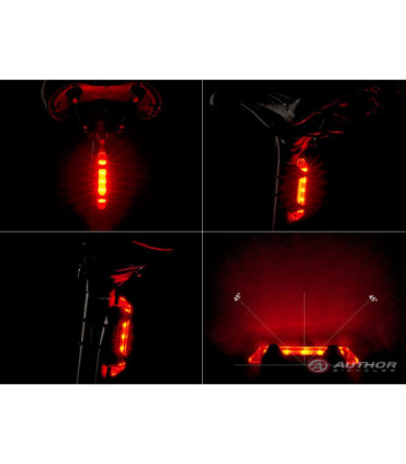 Lampa rowerowa tylna Author STAKE MINI USB