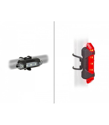 Author Bicycle Light Set STAKE MINI USB (Front + Rear)