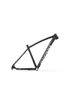 ACCENT Point MTB 29" bicycle frame black white, Size L, 142x12mm