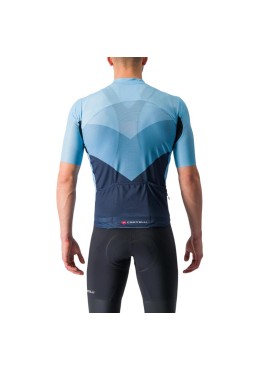 Koszulka kolarska CASTELLI Endurance Pro 2, azure/bielgian blue, rozmiar M