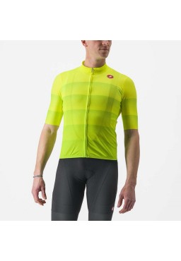 Koszulka kolarska CASTELLI Livelli, yellow fluo, rozmiar XL