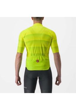 Koszulka kolarska CASTELLI Livelli, yellow fluo, rozmiar XL