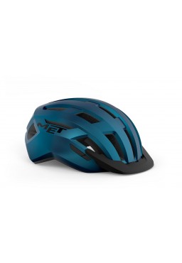 Kask rowerowy MET ALLROAD, niebieski metallik matowy, rozmiar M