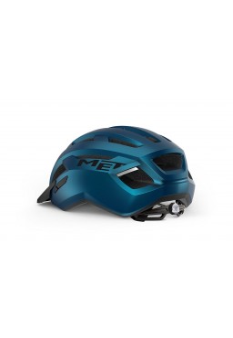 Kask rowerowy MET ALLROAD, niebieski metallik matowy, rozmiar M