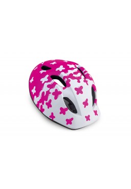 MET BUDDY bicycle helmet for kids, butterflies pink , size 46-53 cm