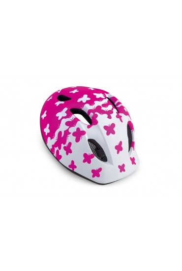 Kask rowerowy dla dzieci MET BUDDY animals czerwony, rozmiar 46-53 cm.