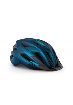 MET CROSSOVER II bicycle helmet, blue metallic matt, size M