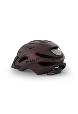 MET CROSSOVER II bicycle helmet, burgundy matt, size M