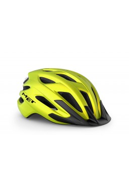 MET CROSSOVER II bicycle helmet, yellow metallic matt, size M
