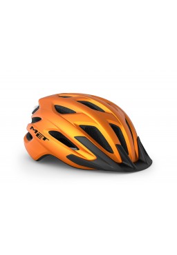 MET CROSSOVER II bicycle helmet, orange matt, size M