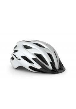 MET CROSSOVER II bicycle helmet, white matt, size M