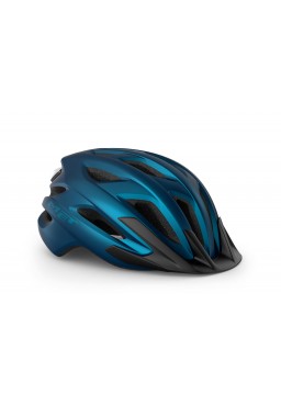 Kask rowerowy MET CROSSOVER II, blue metallic matt, rozmiar XL