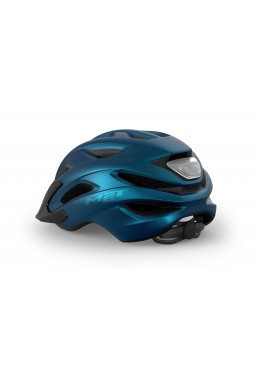 MET CROSSOVER II bicycle helmet, blue metallic matt, size XL