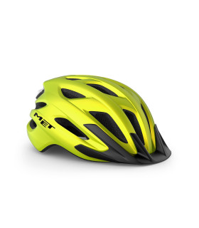 Kask rowerowy MET CROSSOVER II, yellow metallic matt, rozmiar XL