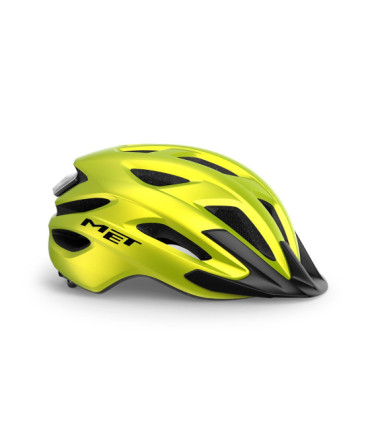 MET CROSSOVER II bicycle helmet, yellow metallic matt, size XL
