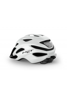 Kask rowerowy MET CROSSOVER II, white matt, rozmiar XL