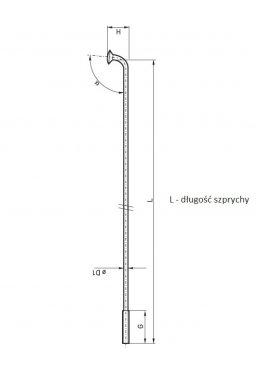 Szprychy SLE Spokes 267mm Stalowe, Srebrne 36szt. pls nyple sle