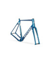 ACCENT Freak Carbon Gravel Bike Frame silver blue size L (Frame+Fork+Headset)