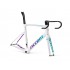 ACCENT Cyclone Carbon Disc Road Bike Frame (frame, fork, handlebar, seatpost, seat clamp, headset) pearl white, Size XS (47 cm)