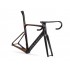 ACCENT Cyclone Carbon Disc Road Bike Frame (frame, fork, handlebar, seatpost, seat clamp, headset) fresh white, Size XS