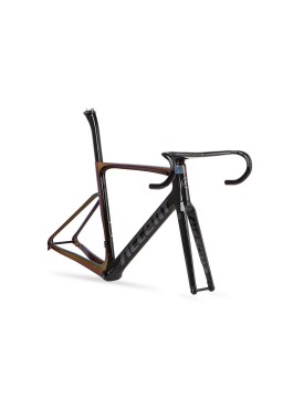 ACCENT Cyclone Carbon Disc Road Bike Frame (frame, fork, handlebar, seatpost, seat clamp, headset) cosmic black, Size M