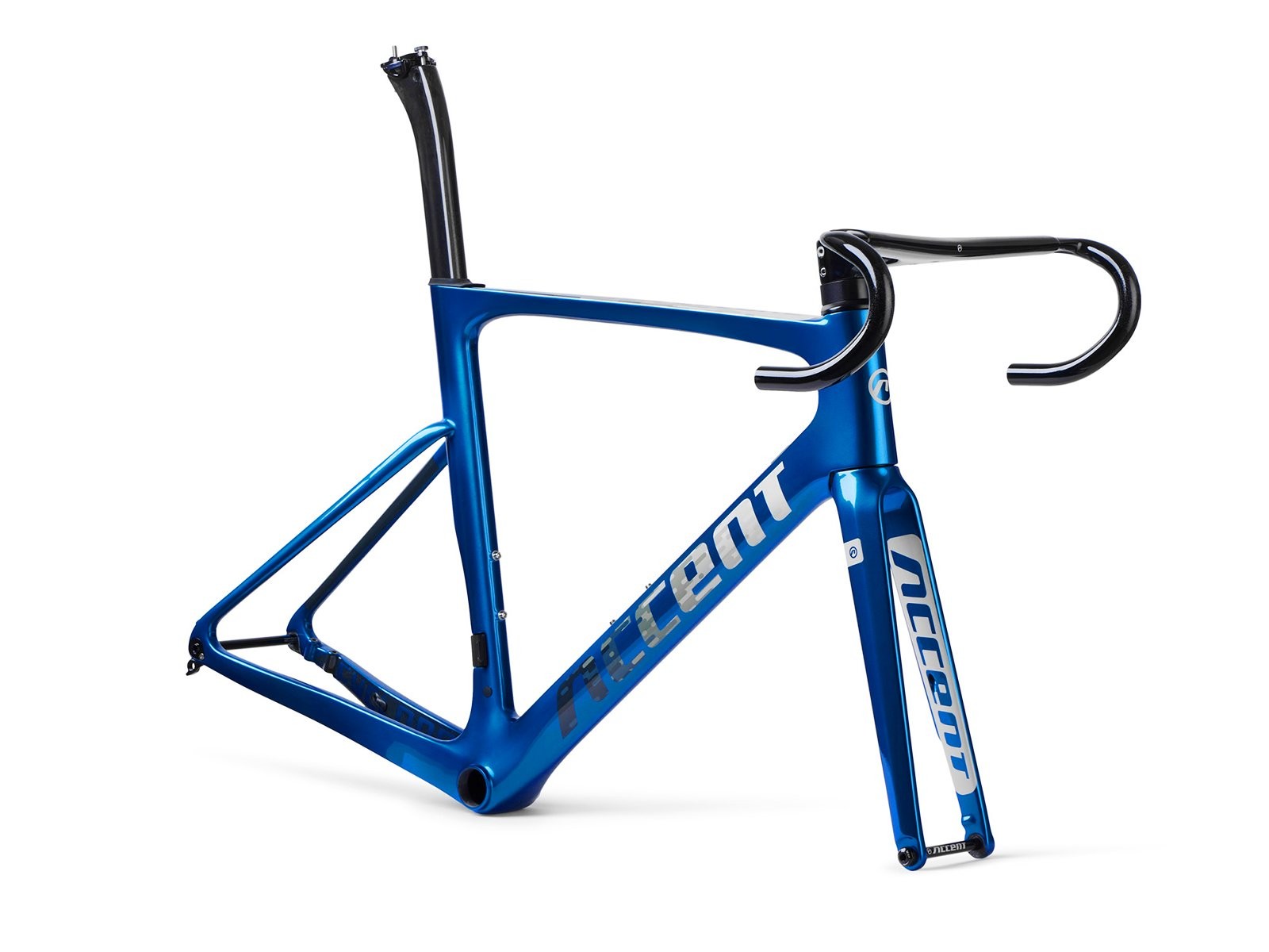 ACCENT Cyclone Carbon Disc Road Bike Frame ocean blue Size M