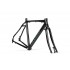 ACCENT FALCON Gravel Bike Frame (Frame+Fork+Headset) black grey, size XS (50 cm)