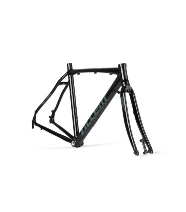 Rama gravel ACCENT FALCON czarno-grafitowa (rama, widelec, stery), rozmiar XS (50 cm)