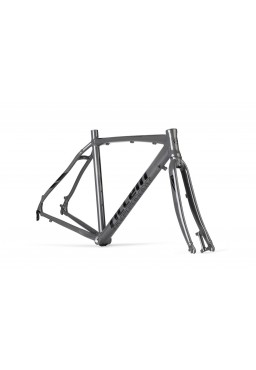 ACCENT FALCON Gravel Bike Frame (Frame+Fork+Headset) grey black, size M