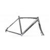 ACCENT FALCON Gravel Bike Frame (Frame+Fork+Headset) grey black, size L