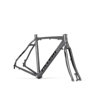 Rama gravel ACCENT FALCON czarno-grafitowa (rama, widelec, stery), rozmiar XS (50 cm)