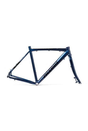 ACCENT FALCON Gravel Bike Frame (Frame+Fork+Headset) grey black, size S 