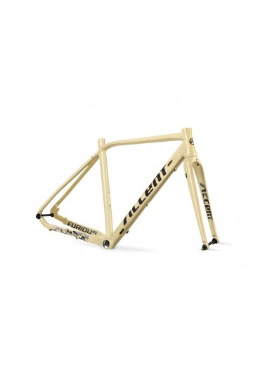 Rama gravel ACCENT FURIOUS PRO desert camo (rama, widelec karbonowy, stery)142x12mm, 100x12mm, rozmiar XS