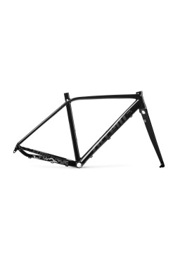 Rama gravel ACCENT FURIOUS PRO, black camo (rama, widelec karbonowy, stery), 142x12mm, 100x12mm, rozmiar M