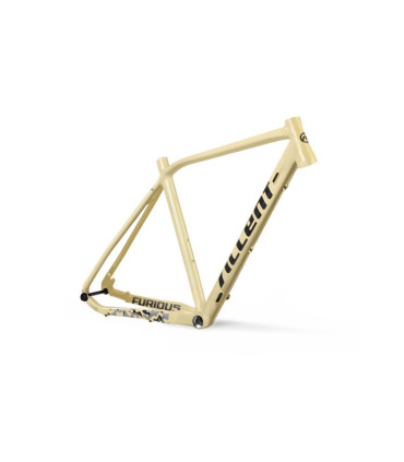 ACCENT FURIOUS PRO Gravel Bike Frame (Frame+Fork+Headset), 142x12mm, 100x12mm, desert camo, Size XS