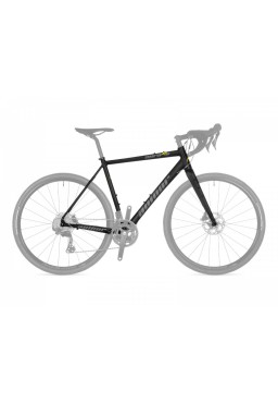 Author AURA XR6 500 bicycle frame, matt black  (with fork)