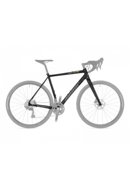 Author AURA XR6 520 bicycle frame, matt black  (with fork)
