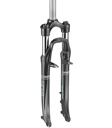 Widelec ACCENT trekingowy 1-1/8" 700C, czarny, stalowy