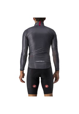Castelli Aria Shell cycling jacket,  dark gray, M
