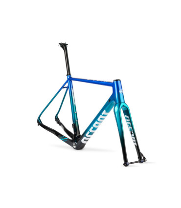 Rama przełajowa ACCENT CX-ONE Carbon niebiesko-zielona set (rama, widelec, stery, wspornik siodła), rozmiar M (54 cm)