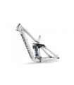 Rama Dartmoor Thunderbird FR, bez dampera, pod damper 225x75mm, Boost, Metallic Silver połysk, Large