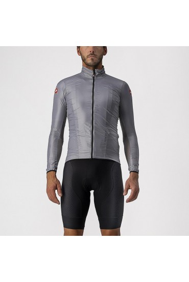 Castelli Aria Shell cycling jacket,  dark gray, L