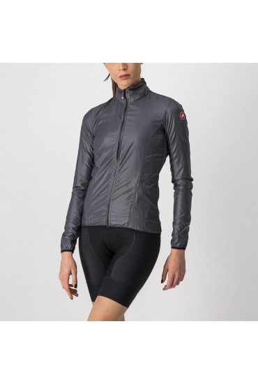 Castelli Aria Shell cycling jacket,  dark gray, L