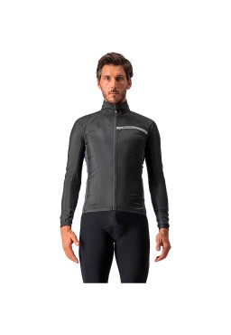 Castelli Squadra Stretch cycling jacket, light black, L