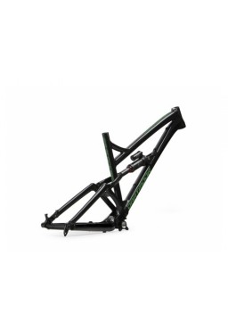 Rama Dartmoor Blackbird 29 bez dampera, pod damper 230x65mm, Boost, Czarny/Forest Green połysk, XLarge