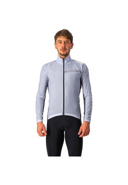 Castelli Squadra Stretch cycling jacket, silver gray, M